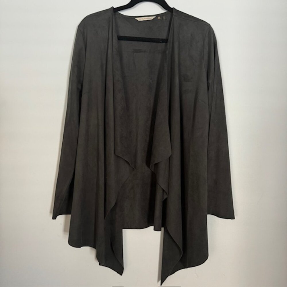 Soft Surroundings Open Front Waterfall Cardigan Size Large